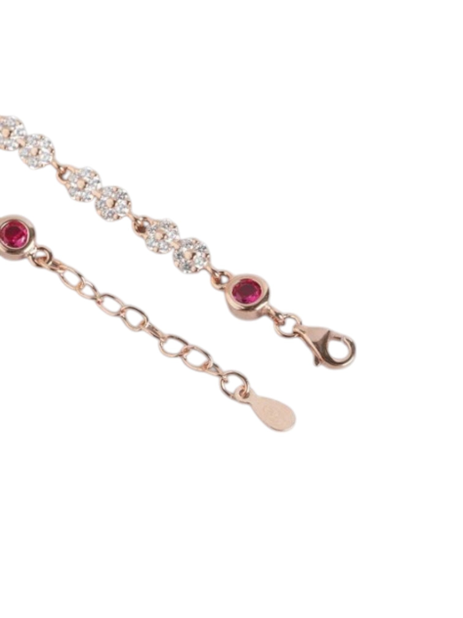 Floral Cubic Zirconia Rose Gold Plated 925 Sterling Silver Anklet By Kesardeep Impex For Women